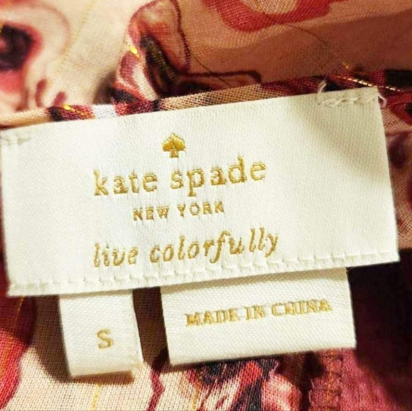 SOLD Kate Spade Pink Spring Top - Picture 6 of 7